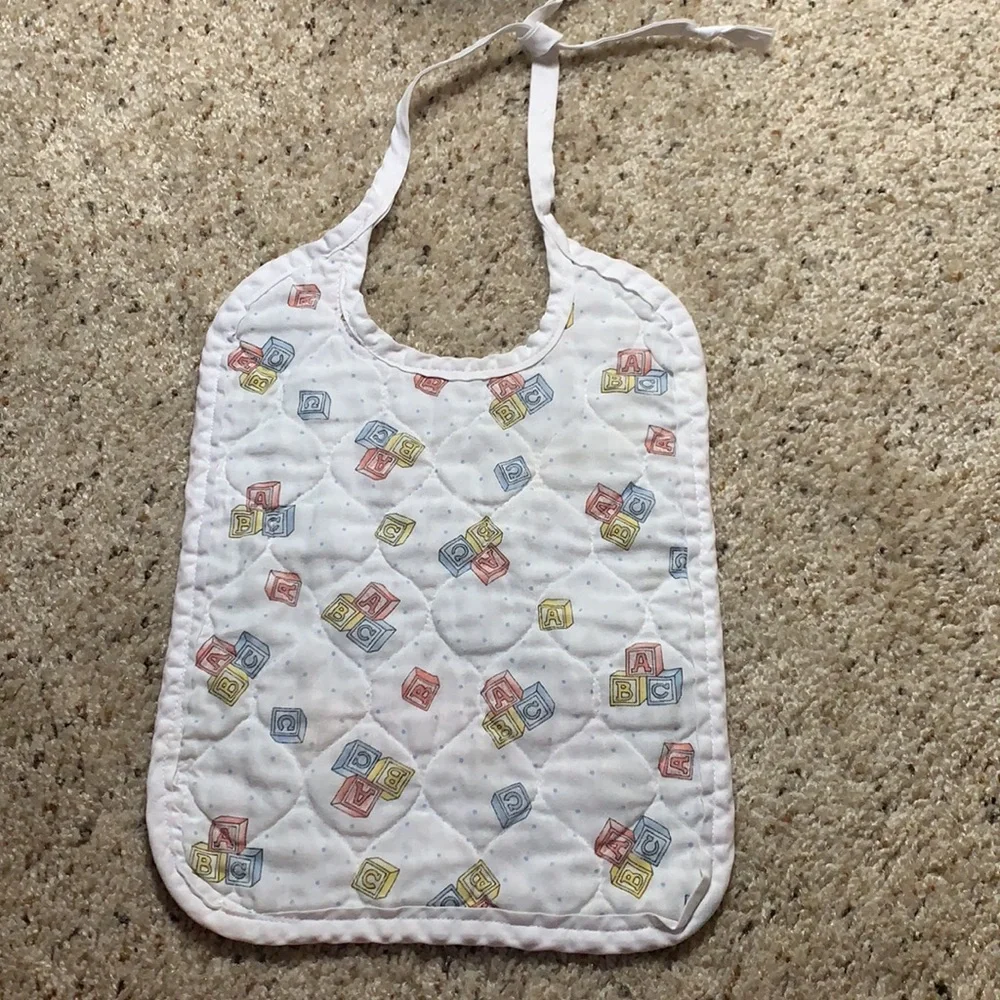 Handmade Reversible Baby Bib-‎ OS